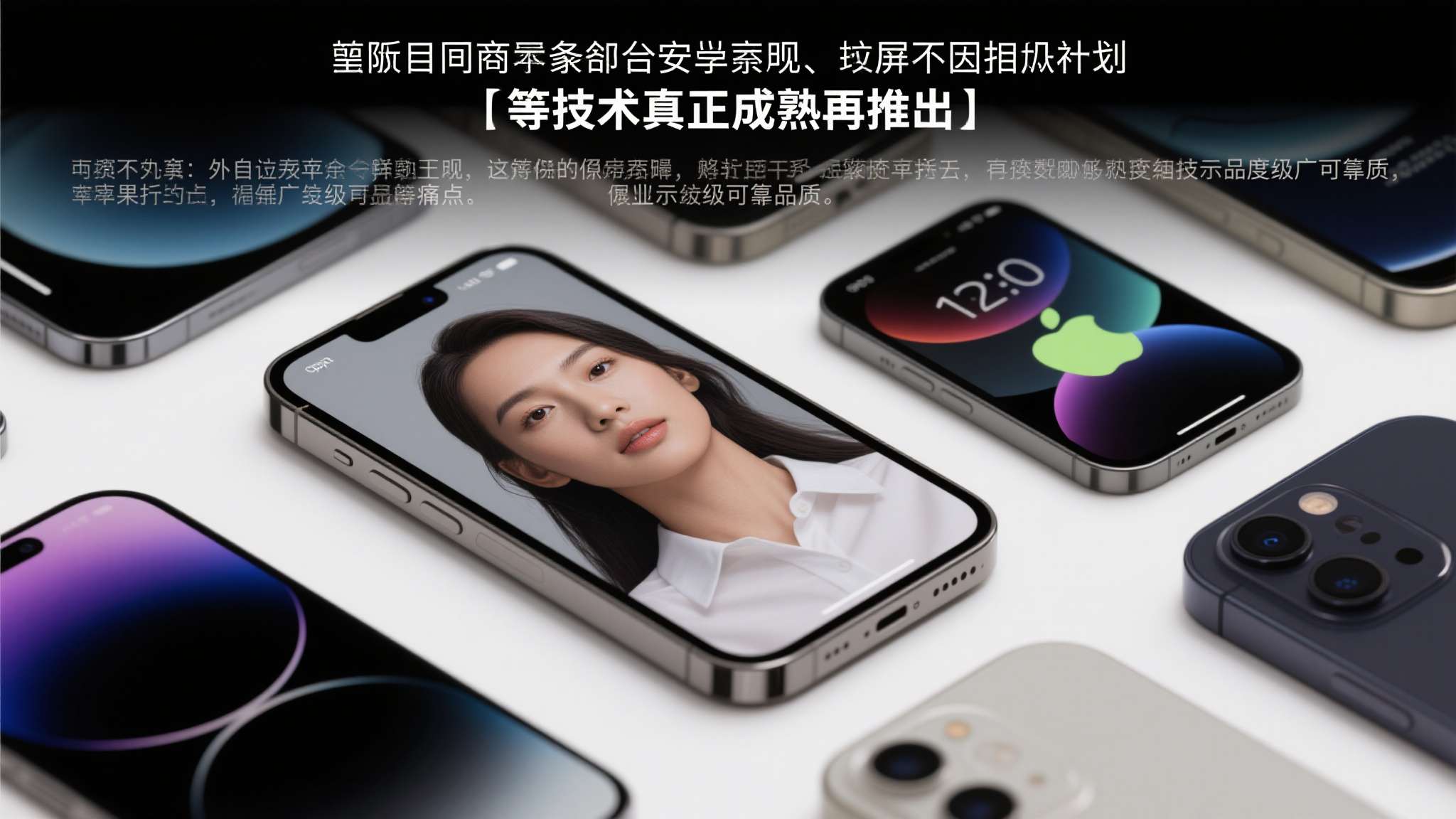 曝iphone17扩产 目前市场上部分安卓厂商已推出屏下摄像头方案,但普遍存在成像质量下降、局部显示不均